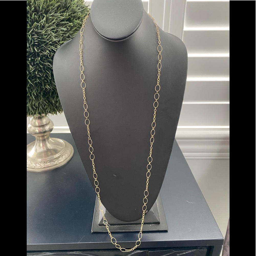 Argento Vivo Nwot Gold Open Hoops Necklace